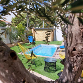 Maison familiale avec jacuzzi et piscine